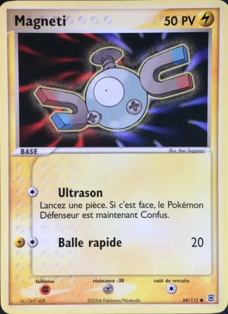 Magnéti, carte Pokémon RG 68 — extension EX Rouge Feu & Vert Feuille