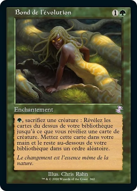 Bond de l'évolution, carte Magic TSR 362 — extension Spirale Temporelle Remastered
