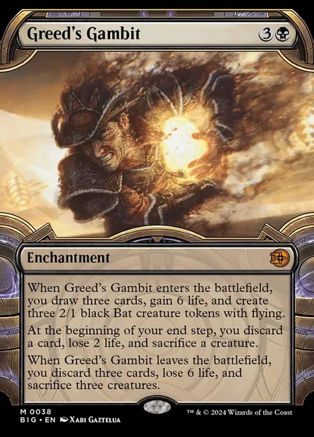 Greed's Gambit, Magic card BIG 38 — The Big Score set