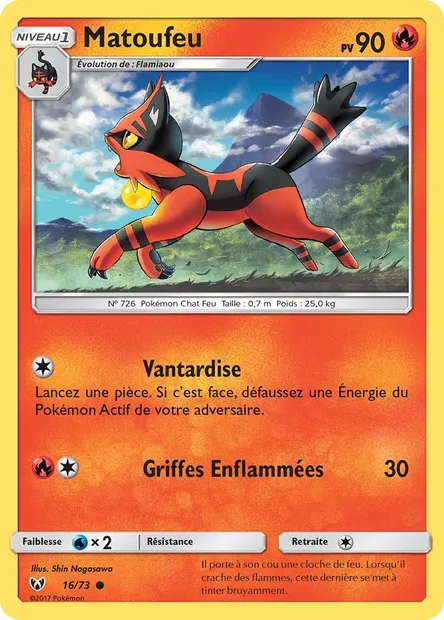 Matoufeu, carte Pokémon SLG 16 — extension Légendes Brillantes