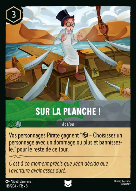 Sur la planche !, carte Disney Lorcana CH8-118 — extension Le Règne de Jafar