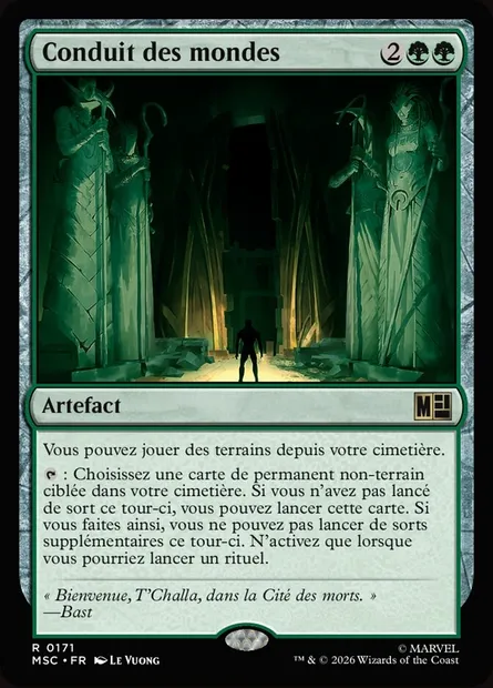 Conduit des mondes, carte Magic MSC 171 — extension Marvel Super Heroes Commander