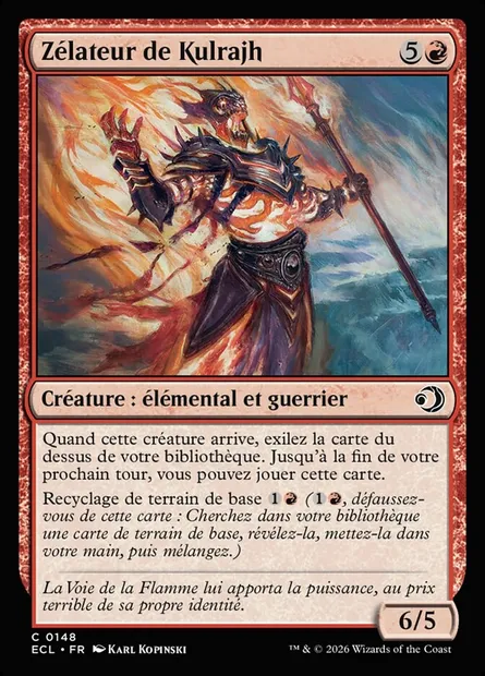 Zélateur de Kulrajh, carte Magic ECL 148 — extension Lorwyn Eclipsed