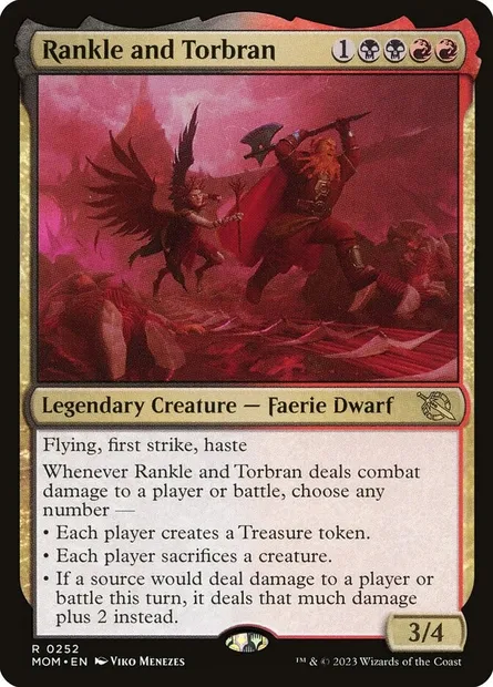 Rankle and Torbran, Magic card MOM 252 — March of the Machine set