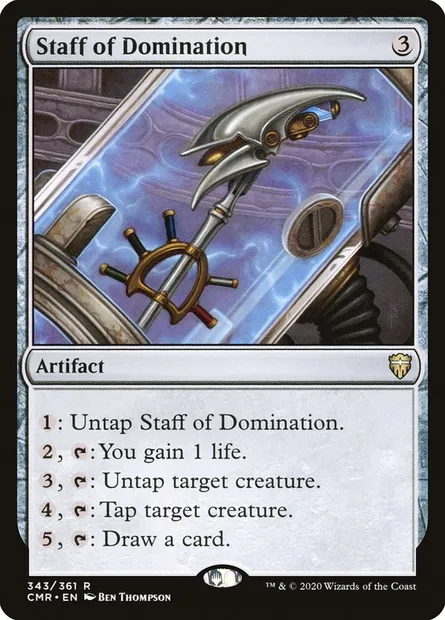 Staff of Domination, Magic card CMR 343 — Commander Legends set