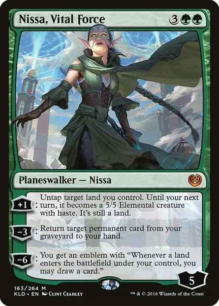 Nissa, Vital Force, Magic card KLD 163 — Kaladesh set