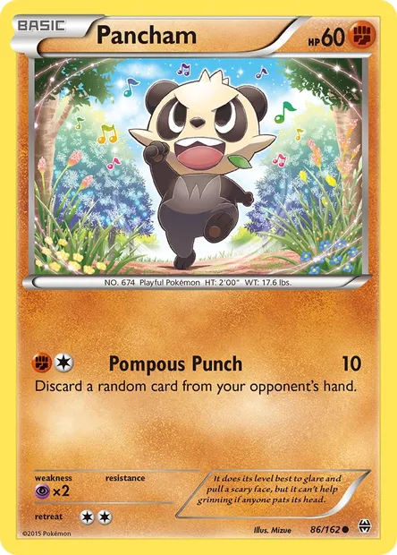 Pancham, Pokémon card BKT 86 — BREAKthrough set