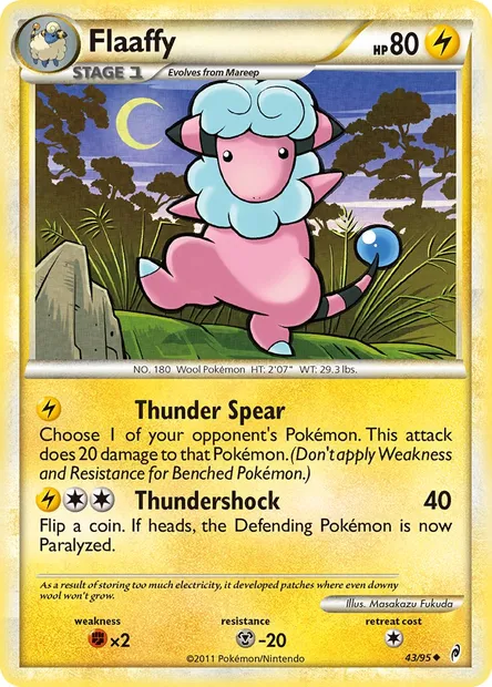 Flaaffy, Pokémon card CL 43 — Call of Legends set