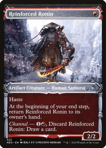 Reinforced Ronin, Magic card NEO 323 — Kamigawa: Neon Dynasty set