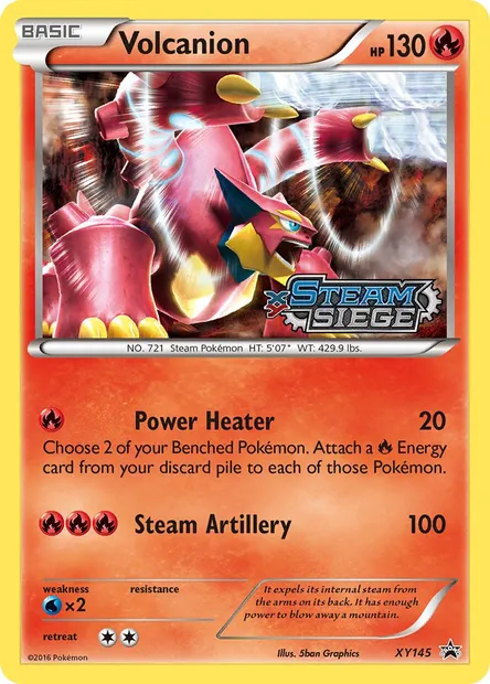 Volcanion, Pokémon card XY 145 — XY Black Star Promos set