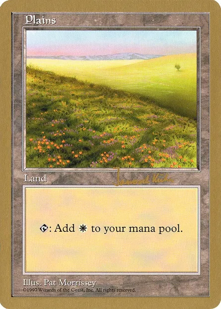 Plains, Magic card WC97 jk431 — World Championship Decks 1997 set
