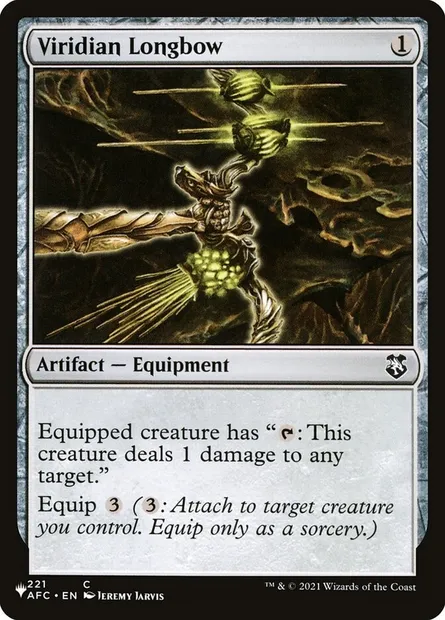 Viridian Longbow, Magic card PLST AFC-221 — The List set