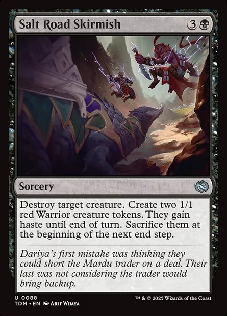 Salt Road Skirmish, Magic card TDM 88 — Tarkir: Dragonstorm set