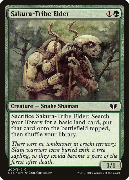 Sakura-Tribe Elder, Magic card C15 200 — Commander 2015 set