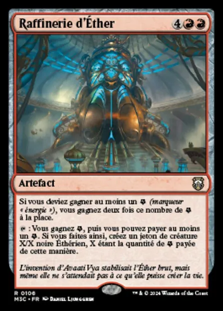Raffinerie d'Éther, carte Magic M3C 106 — extension Modern Horizons 3 Commander
