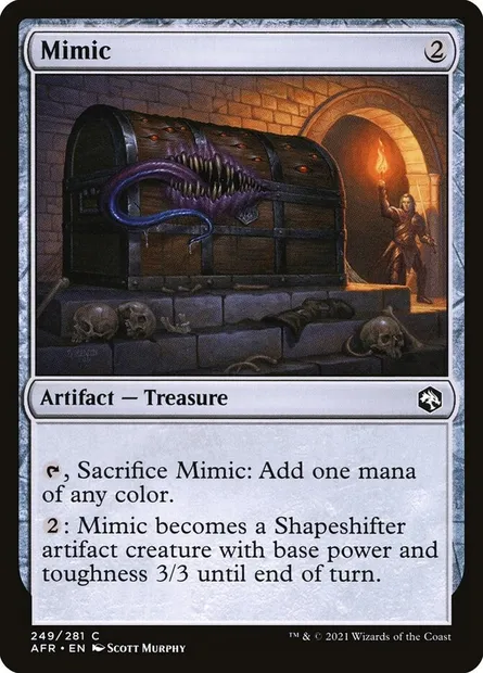Mimic, Magic card AFR 249 — Adventures in the Forgotten Realms set