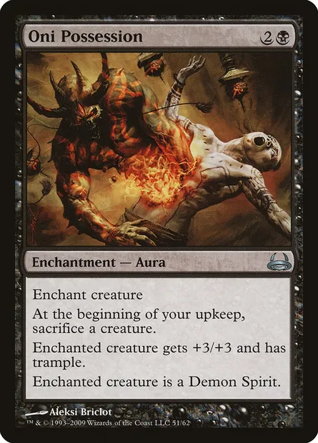 Oni Possession, Magic card DDC 51 — Duel Decks: Divine vs. Demonic set