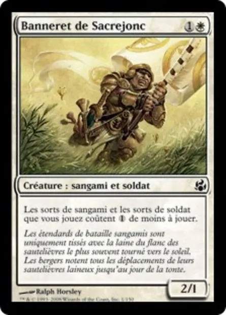 Banneret de Sacrejonc, carte Magic MOR 1 — extension Leveciel