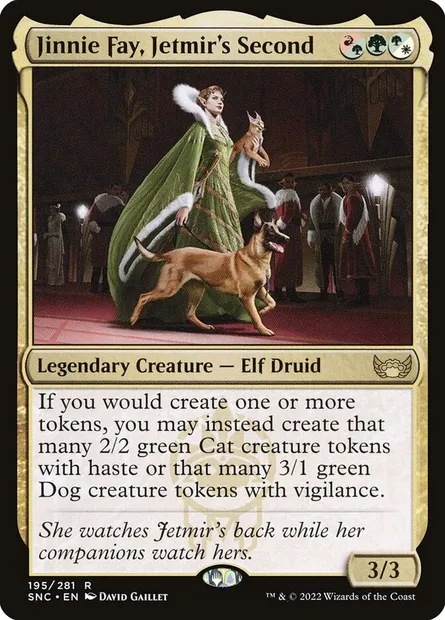 Jinnie Fay, Jetmir's Second, Magic card SNC 195 — Streets of New Capenna set