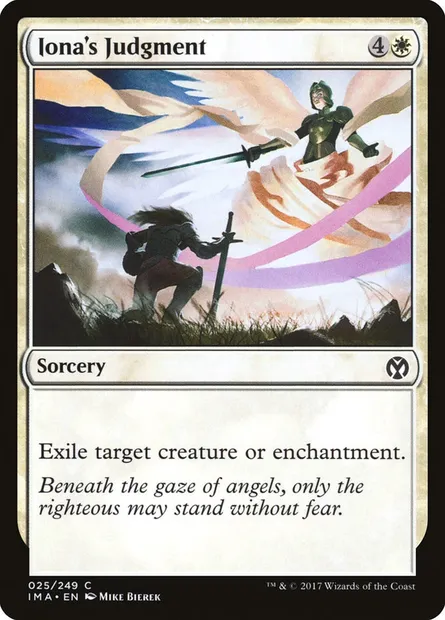 Iona's Judgment, Magic card IMA 25 — Iconic Masters set