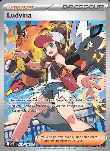 Ludvina, carte Pokémon WHT 171 — extension Flamme Blanche