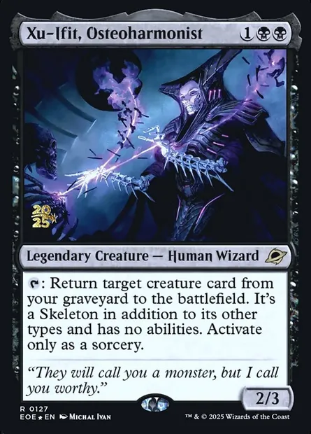 Xu-Ifit, Osteoharmonist, Magic card PEOE 127s — Edge of Eternities Promos set