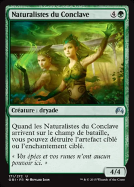 Naturalistes du Conclave, carte Magic ORI 171 — extension Magic Origines
