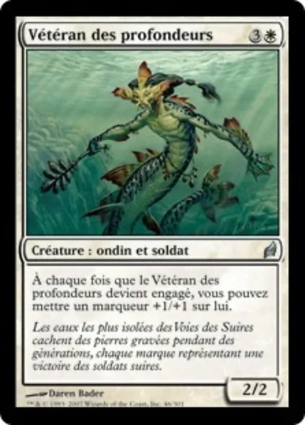 Vétéran des profondeurs, carte Magic LRW 46 — extension Lorwyn