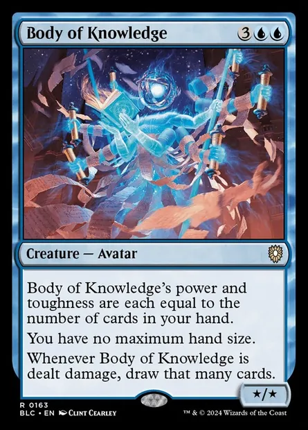 Body of Knowledge, Magic card BLC 163 — Bloomburrow Commander set