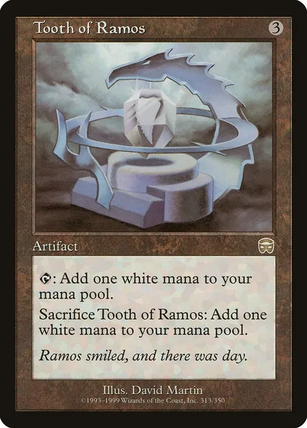 Tooth of Ramos, Magic card MMQ 313 — Mercadian Masques set