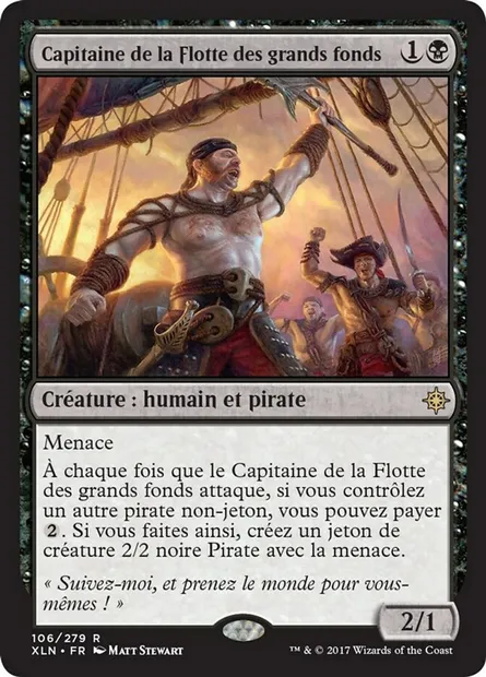 Capitaine de la Flotte des grands fonds, carte Magic XLN 106 — extension Ixalan
