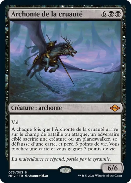 Archonte de la cruauté, carte Magic MH2 75 — extension Horizons du Modern 2