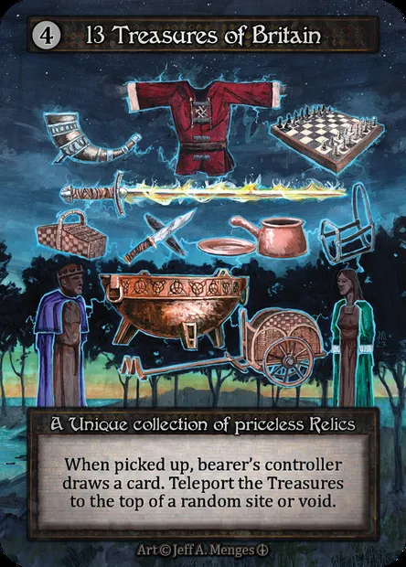 13 Treasures of Britain, carte Sorcery ATH 162 — extension Arthurian Legends
