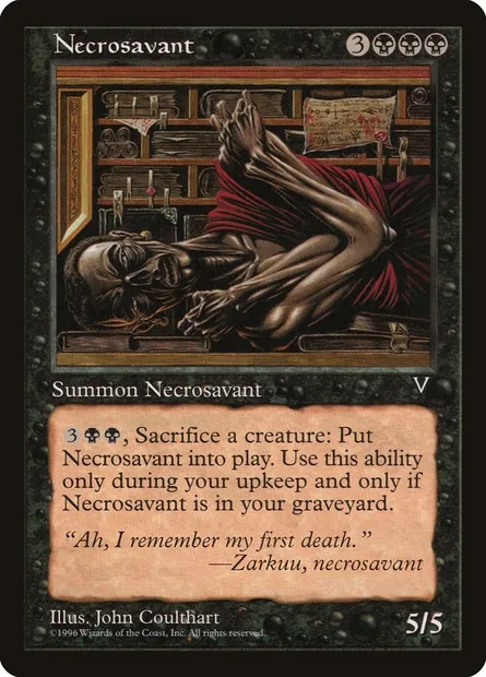 Necrosavant, Magic card VIS 65 — Visions set