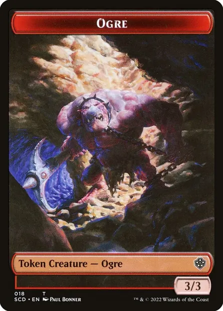 Ogre, carte Magic TSCD 18 — extension Starter Commander Deck Tokens
