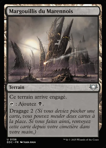 Margouillis du Marennois, carte Magic EOC 156 — extension Edge of Eternities Commander