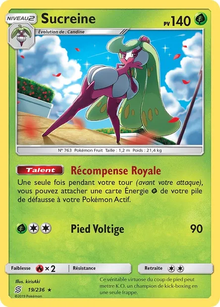 Sucreine, carte Pokémon UNM 19 — extension Harmonie des Esprits