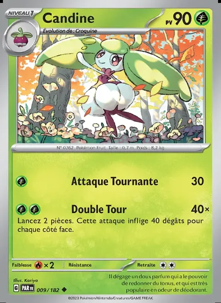 Candine, carte Pokémon PAR 009 — extension Faille Paradoxe