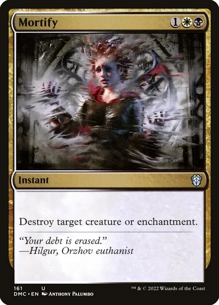 Mortify, Magic card DMC 161 — Dominaria United Commander set