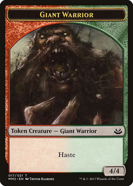 Giant Warrior, Magic card TMM3 17 — Modern Masters 2017 Tokens set