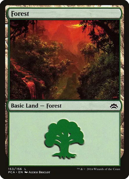 Forêt, carte Magic PCA 153 — extension Planechase Anthology