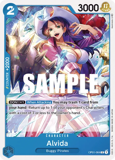 Alvida, carte One Piece OP01-064 — extension ROMANCE DAWN