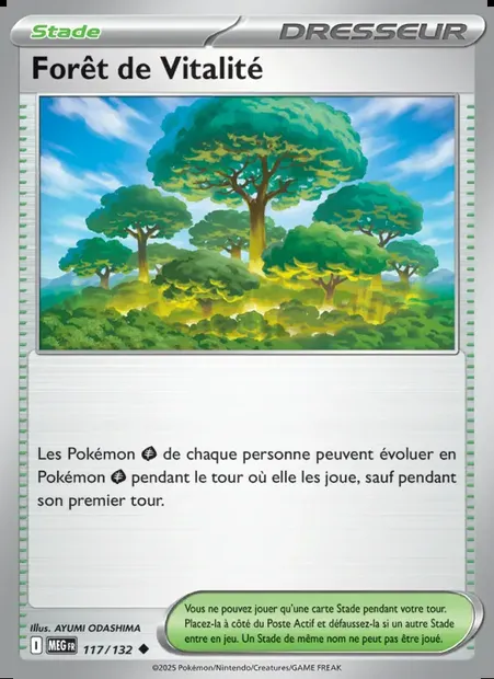 Forêt de Vitalité, carte Pokémon MEG 117 — extension Méga-Évolution