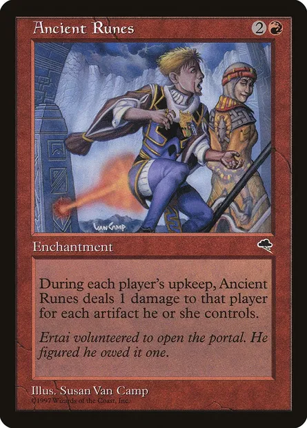 Ancient Runes, Magic card TMP 161 — Tempest set