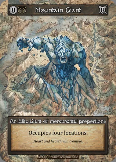 Mountain Giant, carte Sorcery ALP 108 — extension Alpha