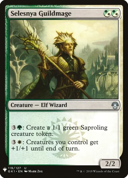 Selesnya Guildmage, Magic card PLST GK1-119 — The List set