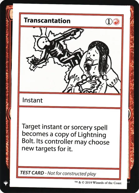 Transcantation, Magic card CMB1 67 — Mystery Booster Playtest Cards 2019 set