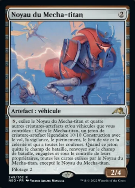Noyau du Mecha-titan, carte Magic NEO 249 — extension Kamigawa: La Dynastie Néon