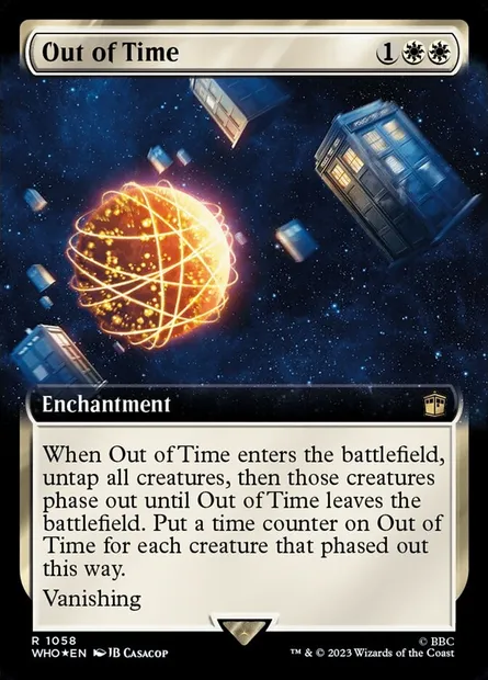 Hors du temps, carte Magic WHO 1058 — extension Doctor Who