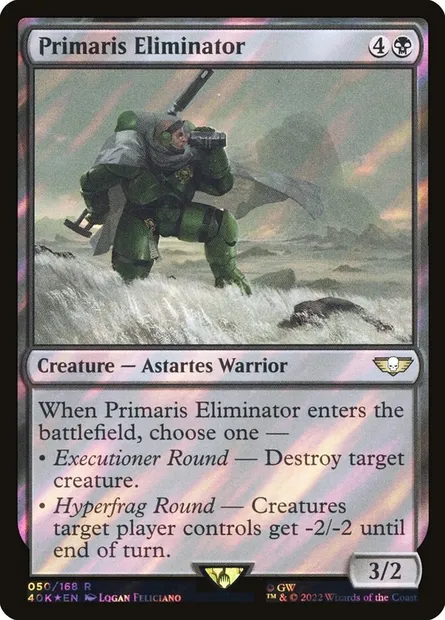 Eliminator Primaris, carte Magic 40K 50★ — extension Warhammer 40,000 Commander